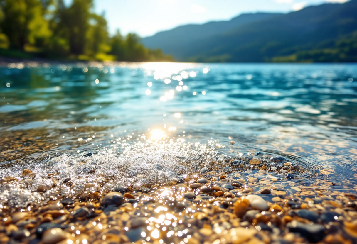 Giocatori Openjobmetis Varese al Broletto Lake