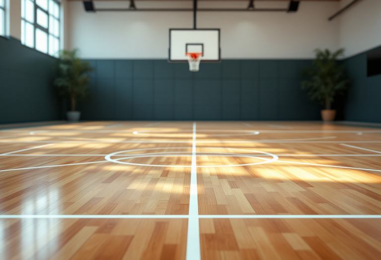 TJ Shorts in azione durante una partita di basket