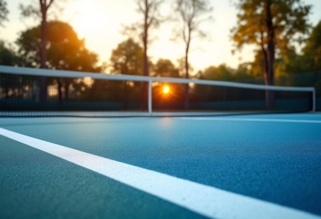 Giocatori di tennis italiani emergenti in azione