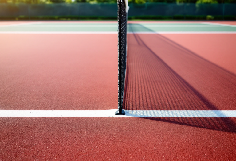 Giocatori di tennis in azione sui campi francesi