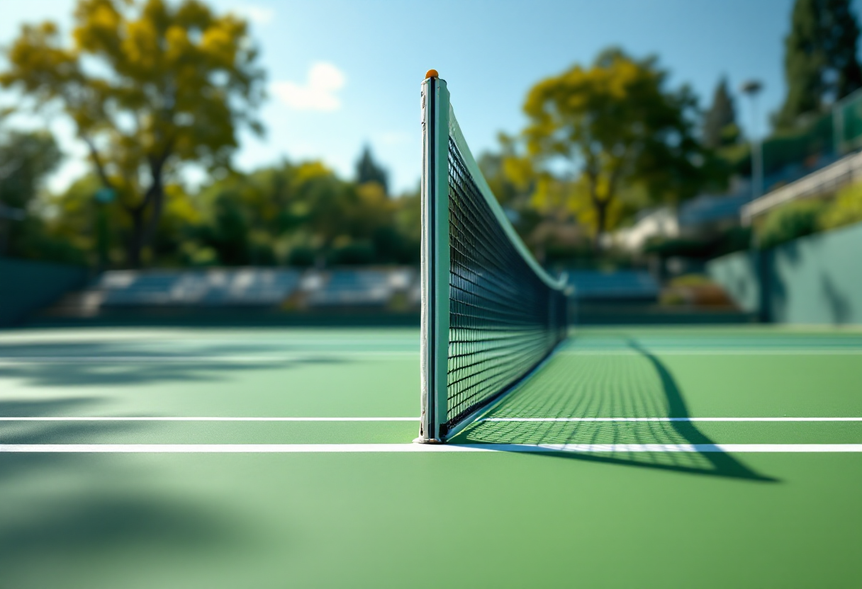 Giocatori italiani in semifinale di tennis con pubblico entusiasta