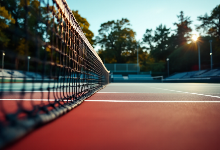 Partite di tennis in corso nei tornei internazionali di oggi