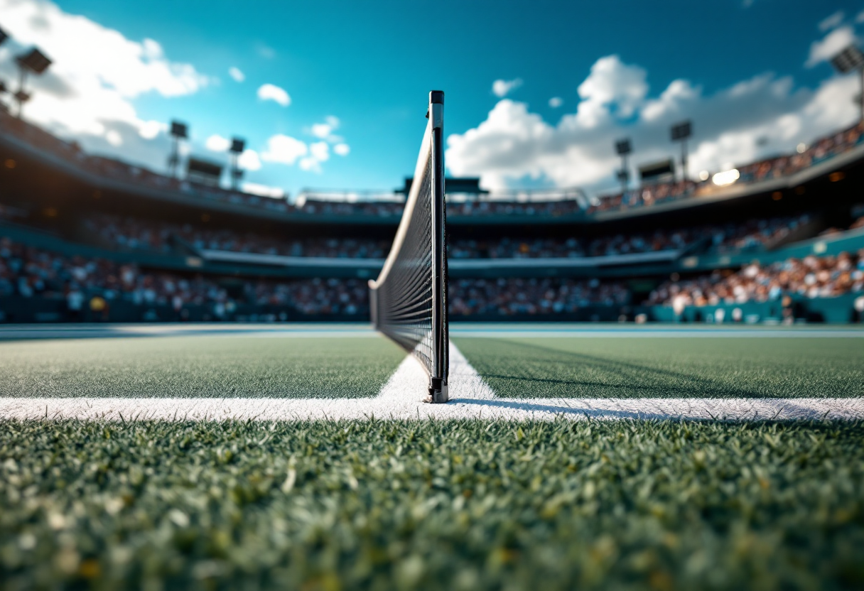 Partite di tennis in corso nei tornei internazionali di oggi