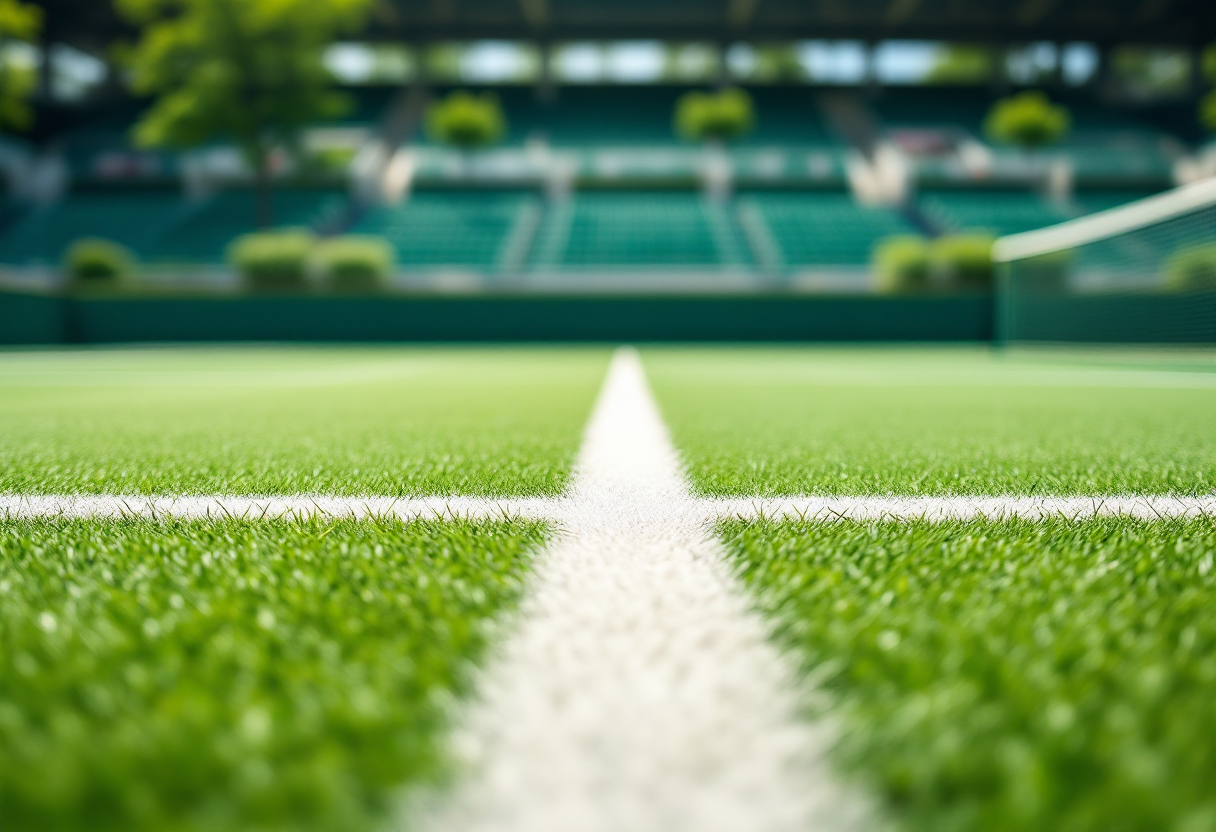 Giocatori di tennis in azione al torneo di Parigi