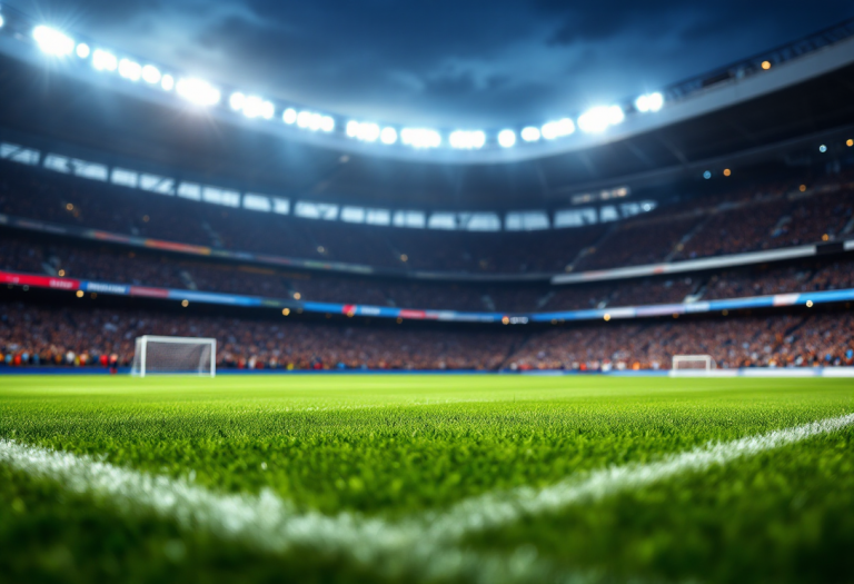 Immagine che cattura la rivalità sportiva a Napoli