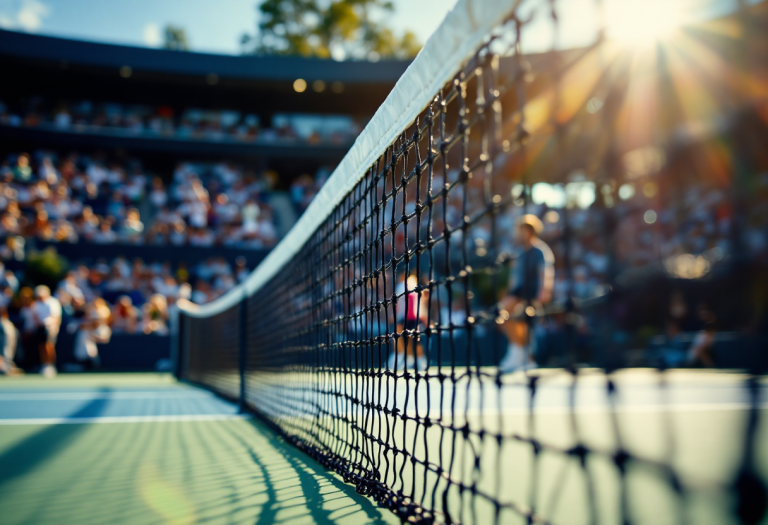 Giocatori in azione al torneo di tennis di Santa Margherita di Pula