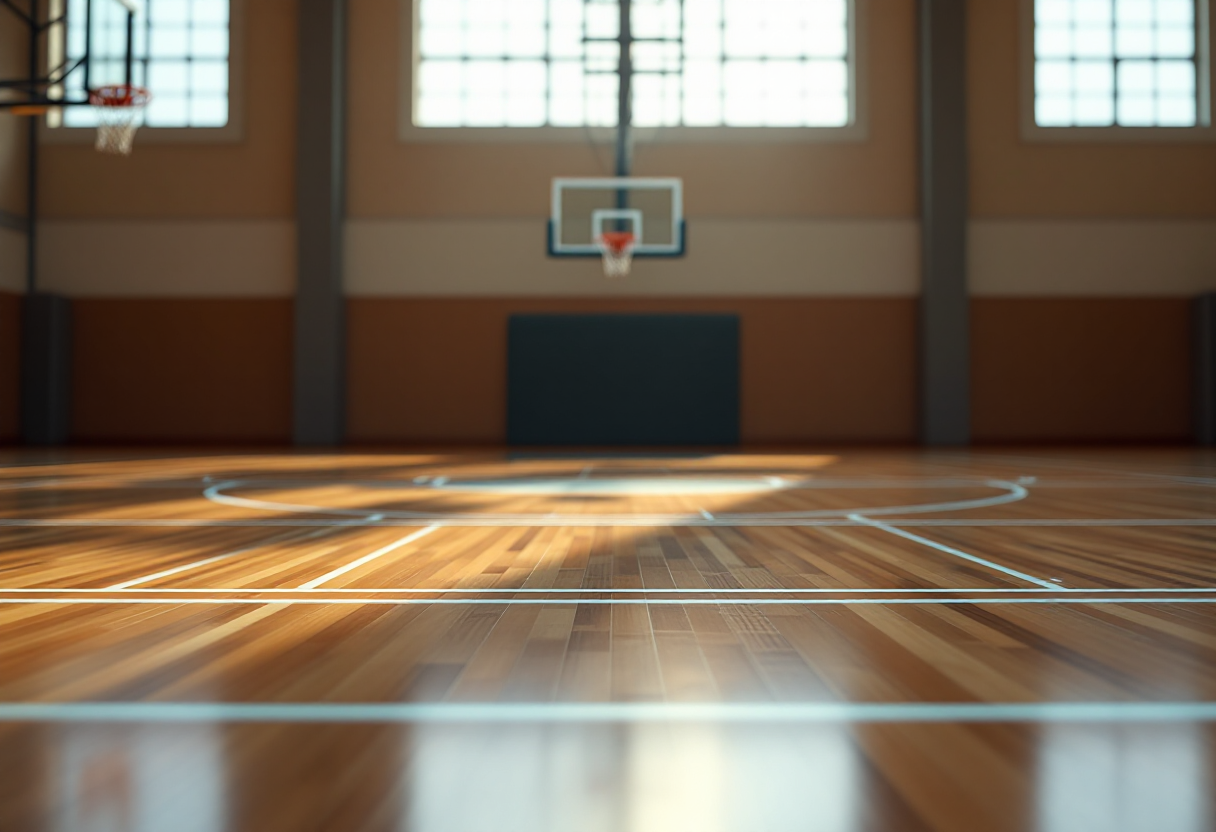 Giocatori della Vanoli Basket Cremona in azione durante l'ultimo match