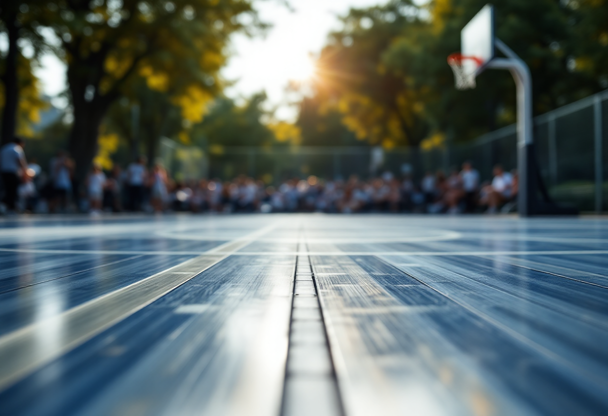 Giocatori del Zalgiris Kaunas in azione durante una partita