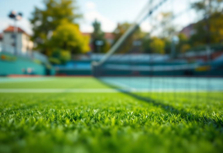 Zeppieri durante una partita di tennis a Wimbledon