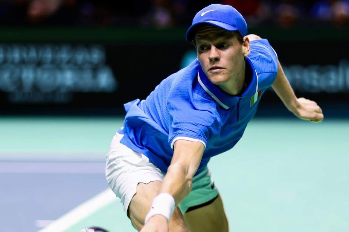 Jannik Sinner in campo