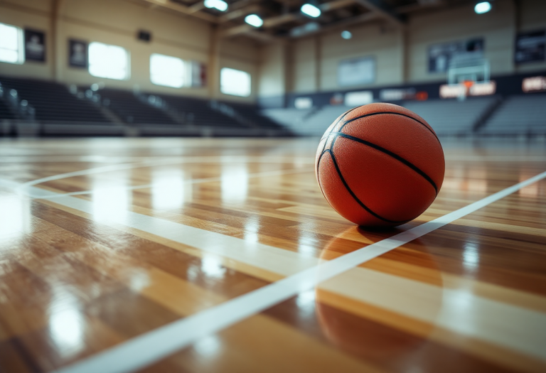 Giocatori di Dubai Basketball in allenamento per EuroLeague