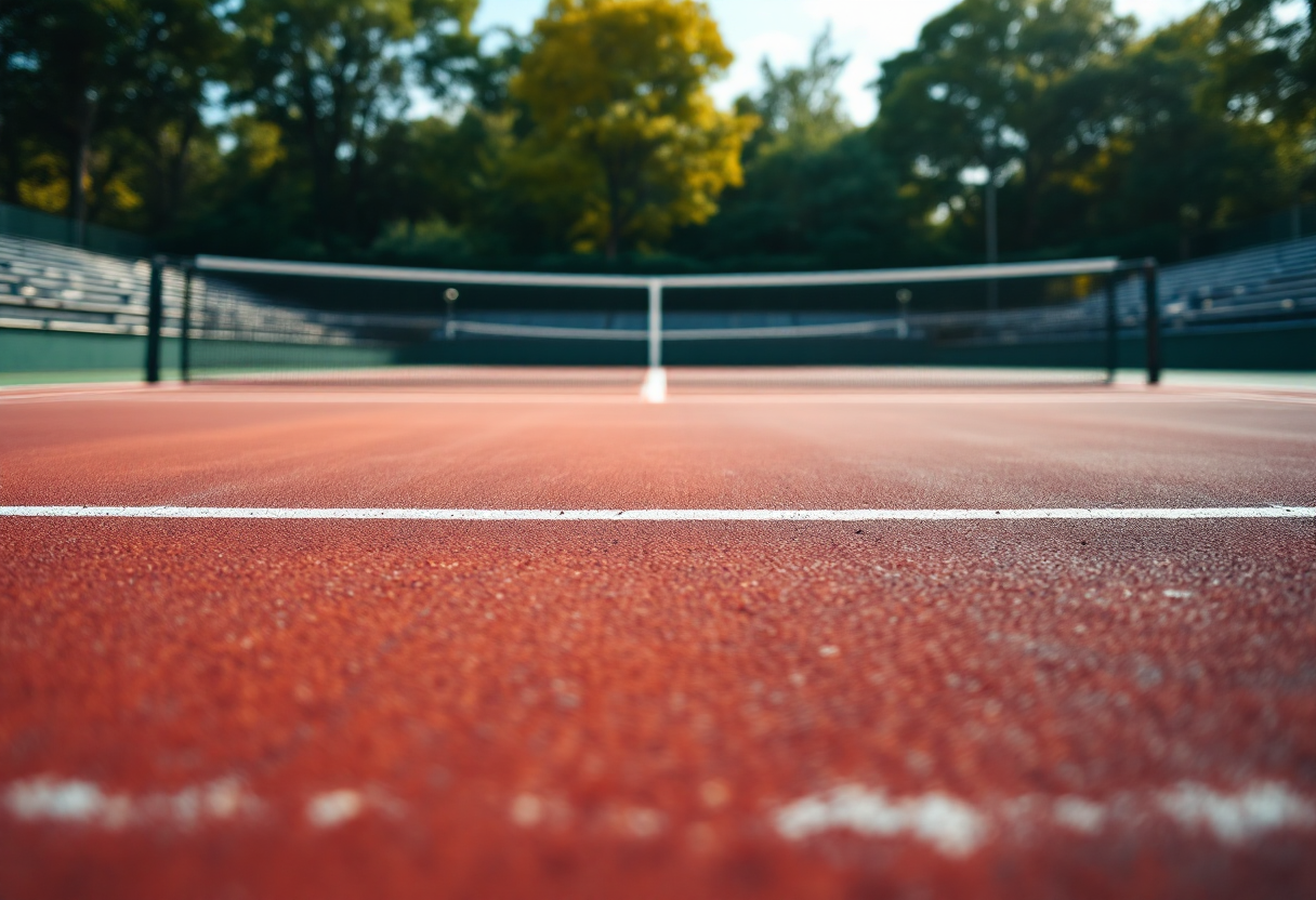 Frances Tiafoe celebra la vittoria ai quarti di finale
