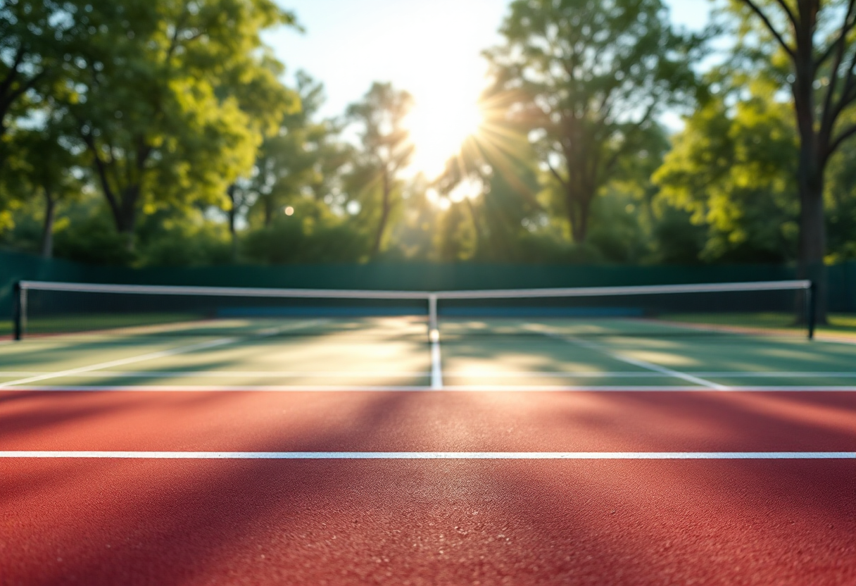 Giovani tennisti tedeschi durante un torneo di tennis