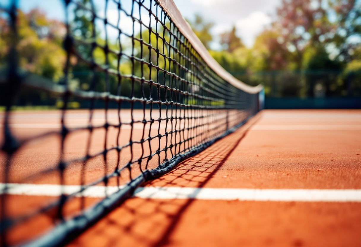 Giocatori di tennis in azione al Roland Garros 2023