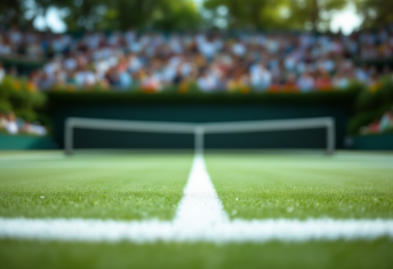 Jannik Sinner durante un allenamento di tennis