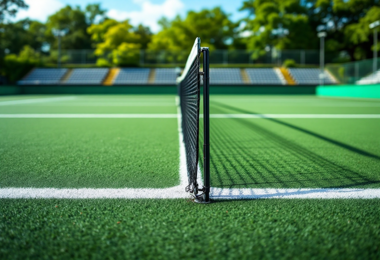 Lorenzo Musetti in azione al Roland Garros 2023