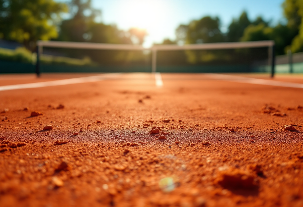 Musetti e Tiafoe durante il match al Roland Garros 2023