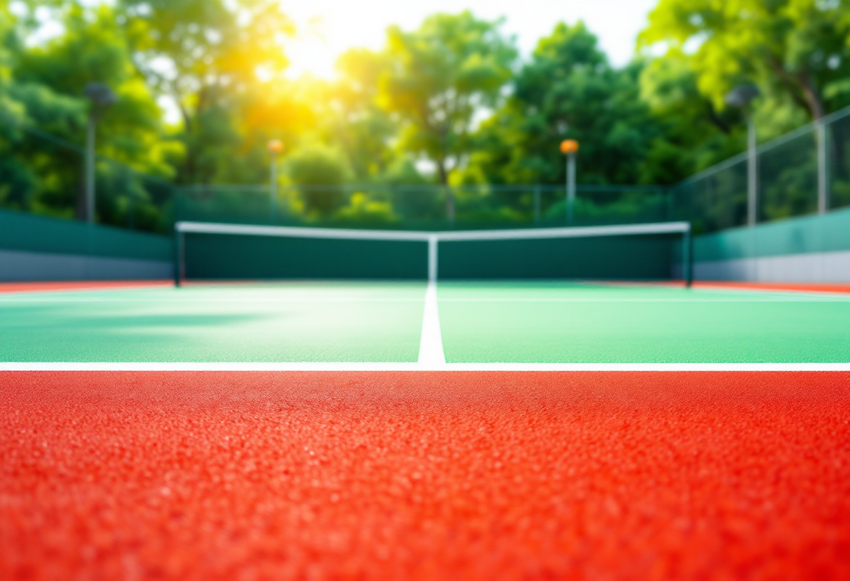 Giocatrici in azione al Palermo Ladies Open di tennis