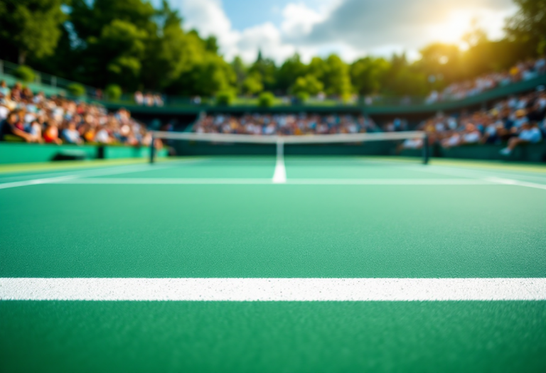 Giocatori in azione durante i quarti di finale del Roland Garros 2023