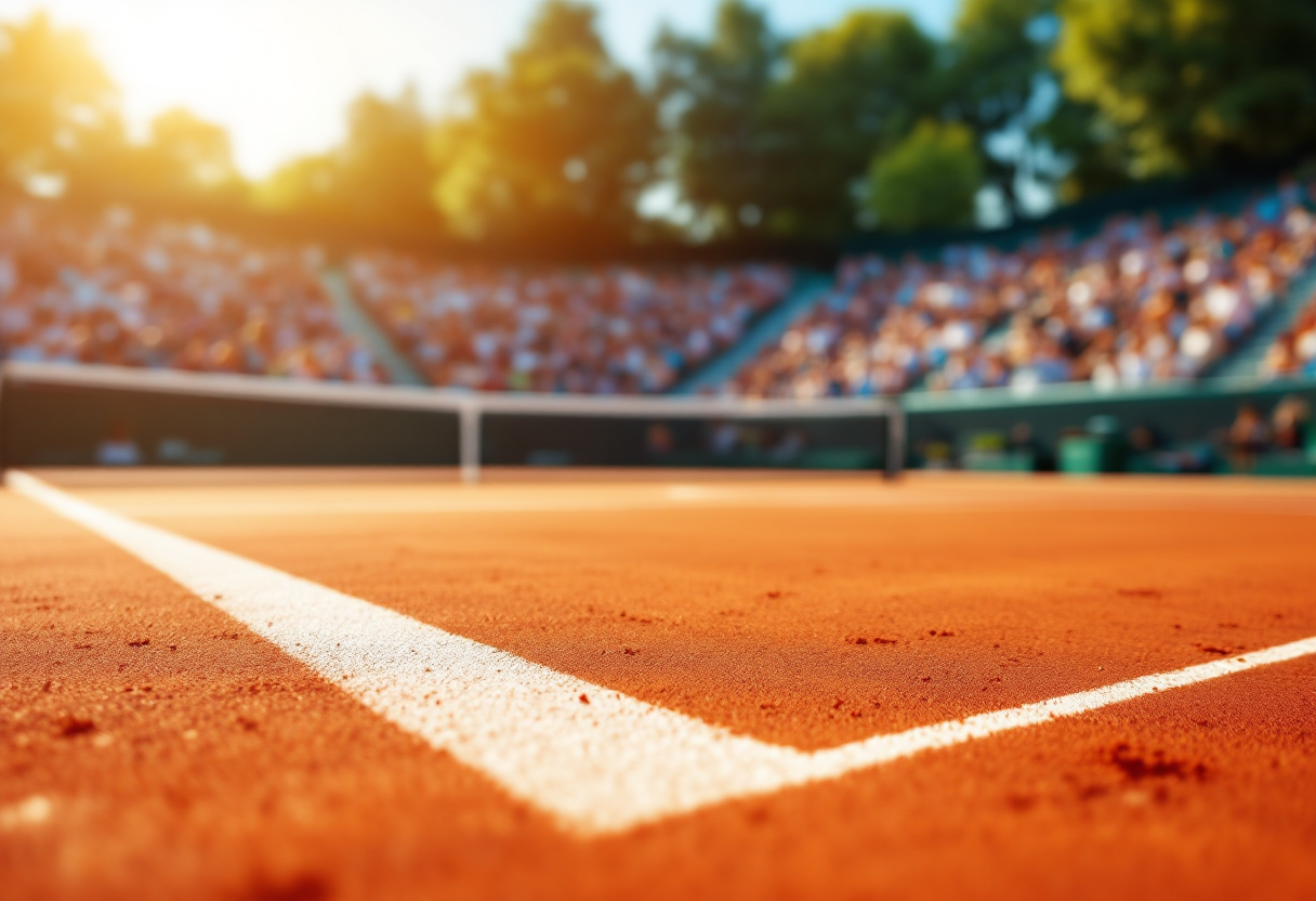 Sinner e Alcaraz in campo durante una partita di tennis