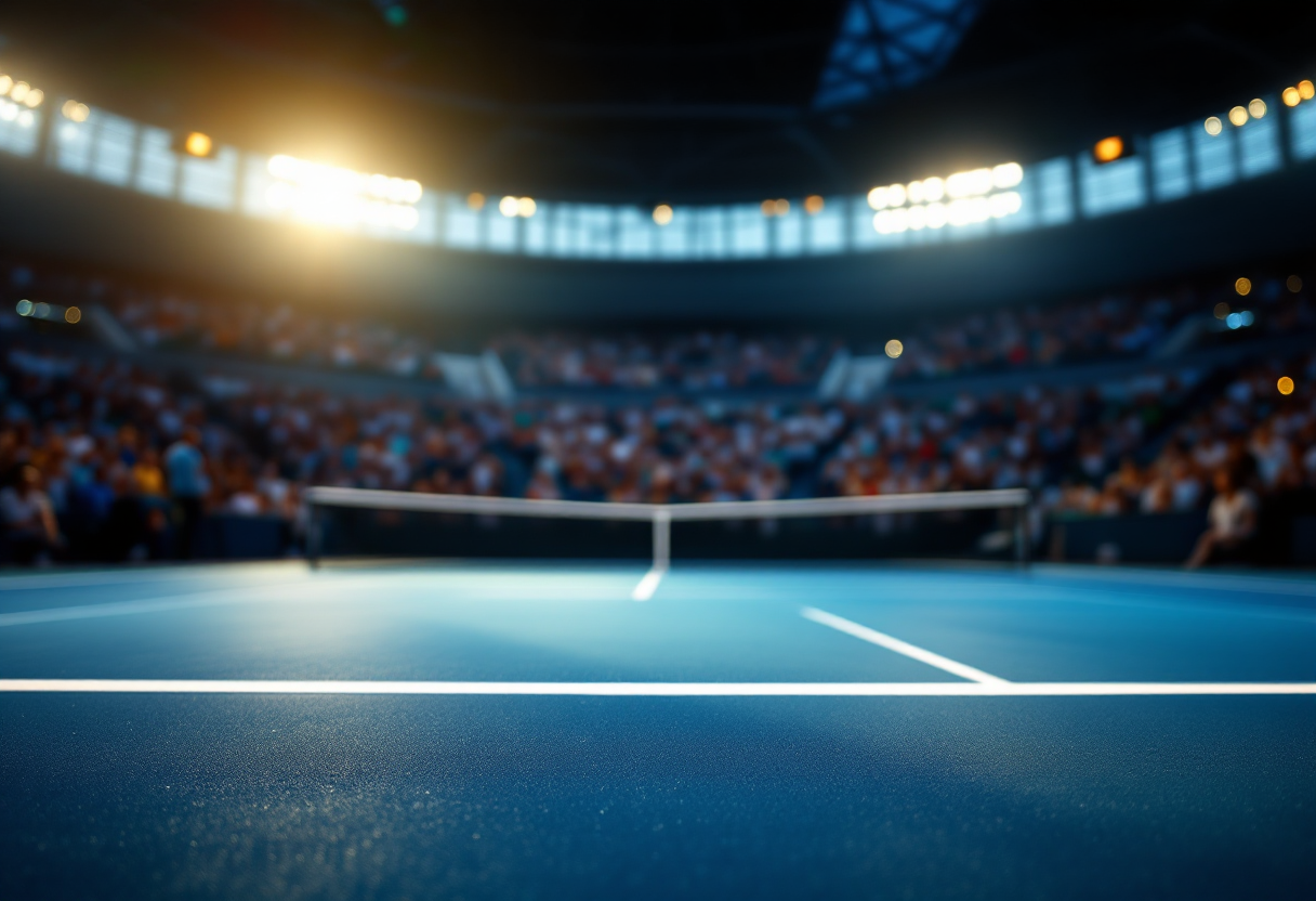 Jannik Sinner e Alexander Bublik in un match di tennis
