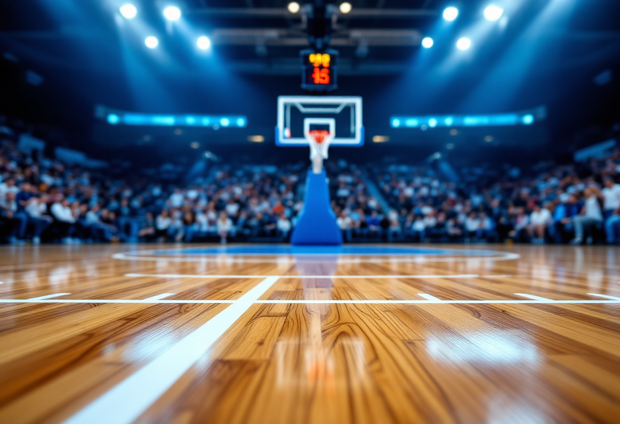 Giocatori di Tenerife e Valencia Basket in azione