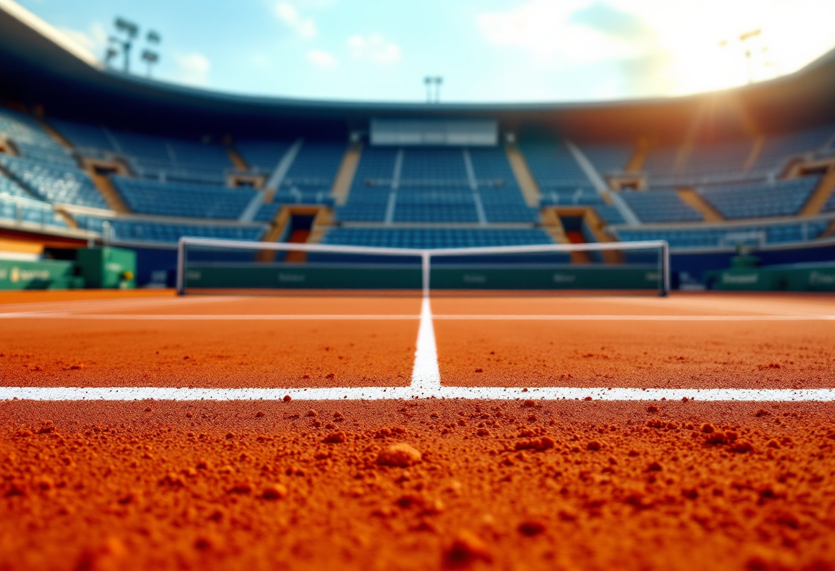 Partite di tennis in corso nei tornei internazionali di oggi