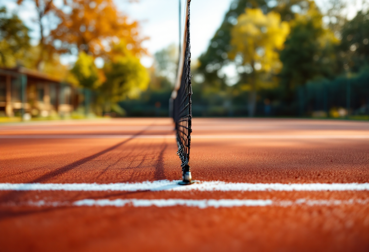Garbero festeggia la vittoria nel tennis giovanile