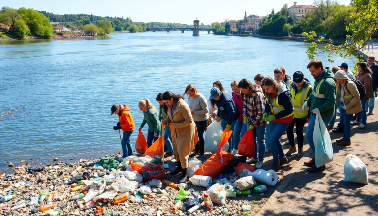 sostenibilita e ambiente la pulizia del fiume po a torino 1750432234