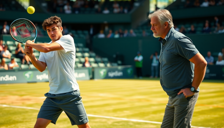 stefanos tsitsipas torna in campo con goran ivanisevic allatp 500 di halle 1750066517