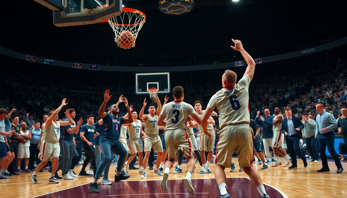 baldwin segna al buzzer lessort irrompe e scatta la rissa a oaka 1771025143