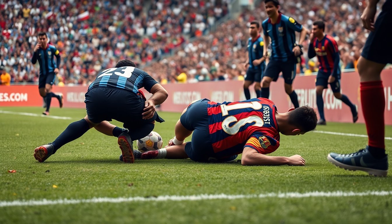 caos a porto rico messi buttato a terra da un invasore durante lamichevole dellinter miami 1772187652