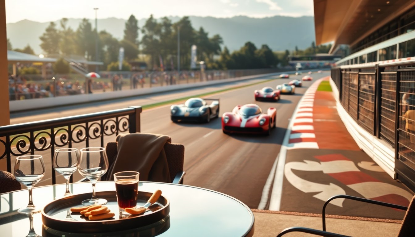Ospitalità a Monza: Dolce Vita lounge con vista sul rettilineo