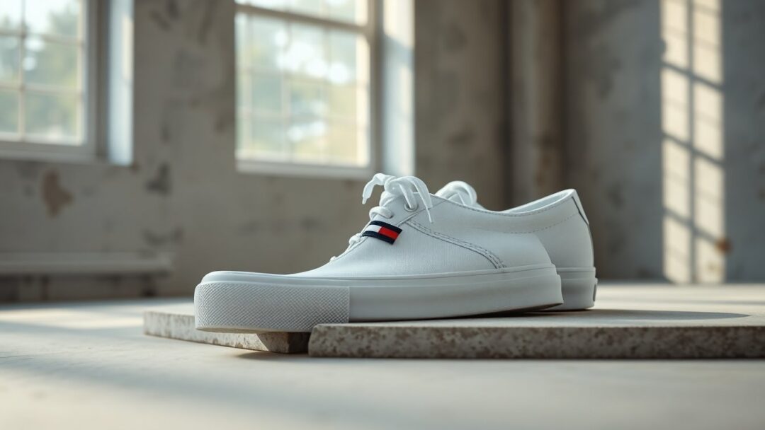 Sneakers donna Tommy Jeans flatform in stile retrò bianco