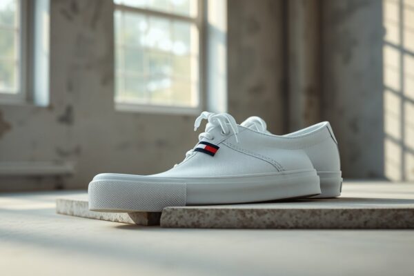 Sneakers donna Tommy Jeans flatform in stile retrò bianco
