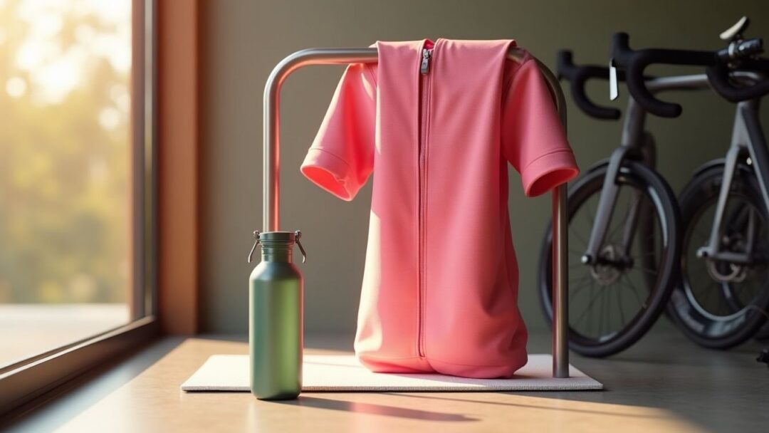 Maglia Ciclismo Donna EKOI Perf Sunstripes: Design Rosa e Innovazione Tecnologica