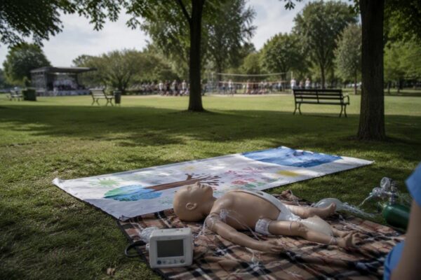 Evento di raccolta fondi a Livorno per manichino neonatale