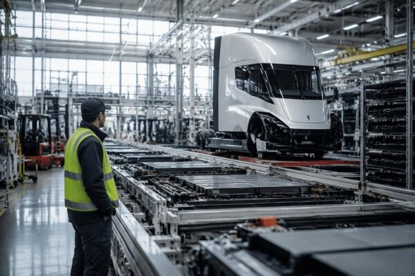 Inizia la produzione di massa del Semi di Tesla nello stato del Nevada