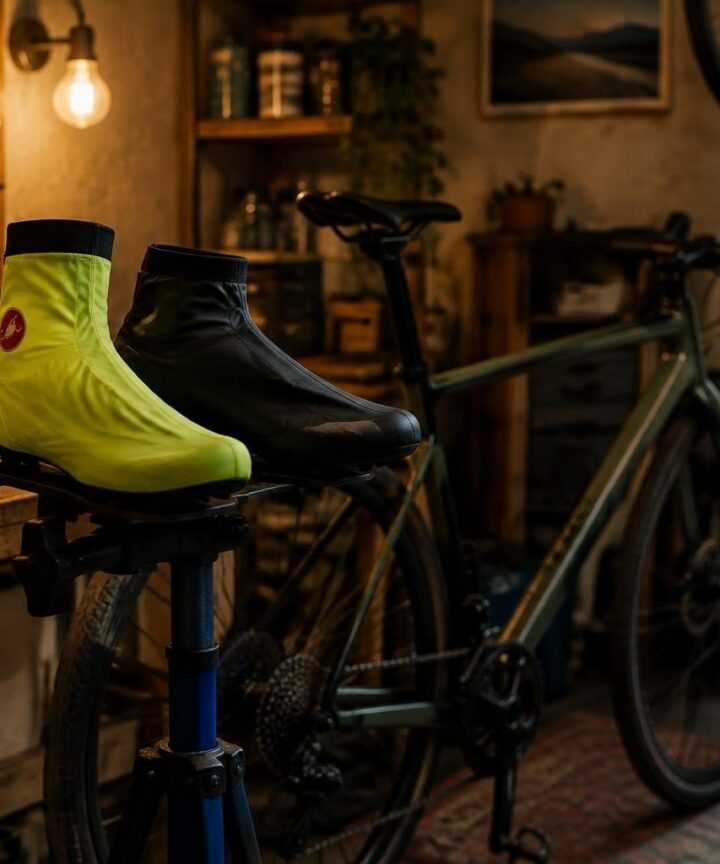 Confronto tra copri scarpa Castelli e Shimano per strada