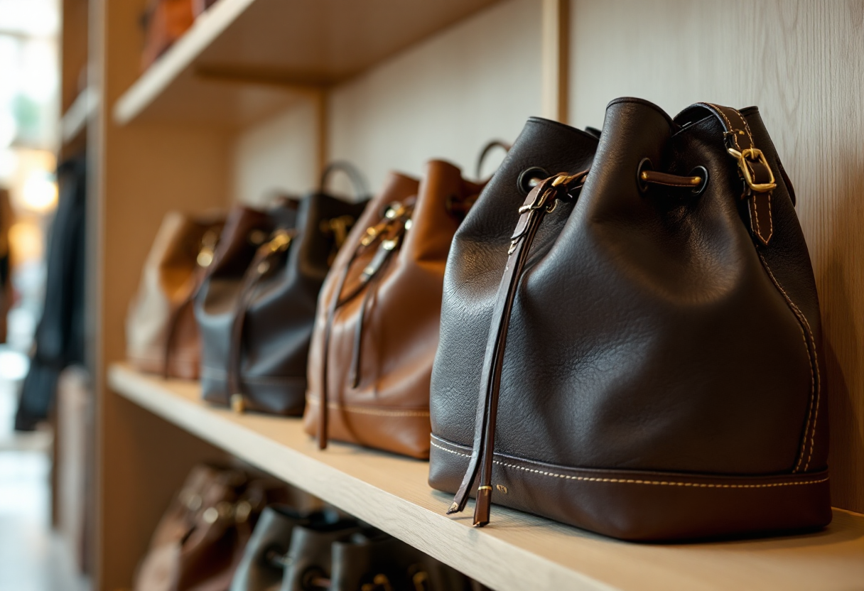 Borsa a secchiello elegante per la primavera estate 2025