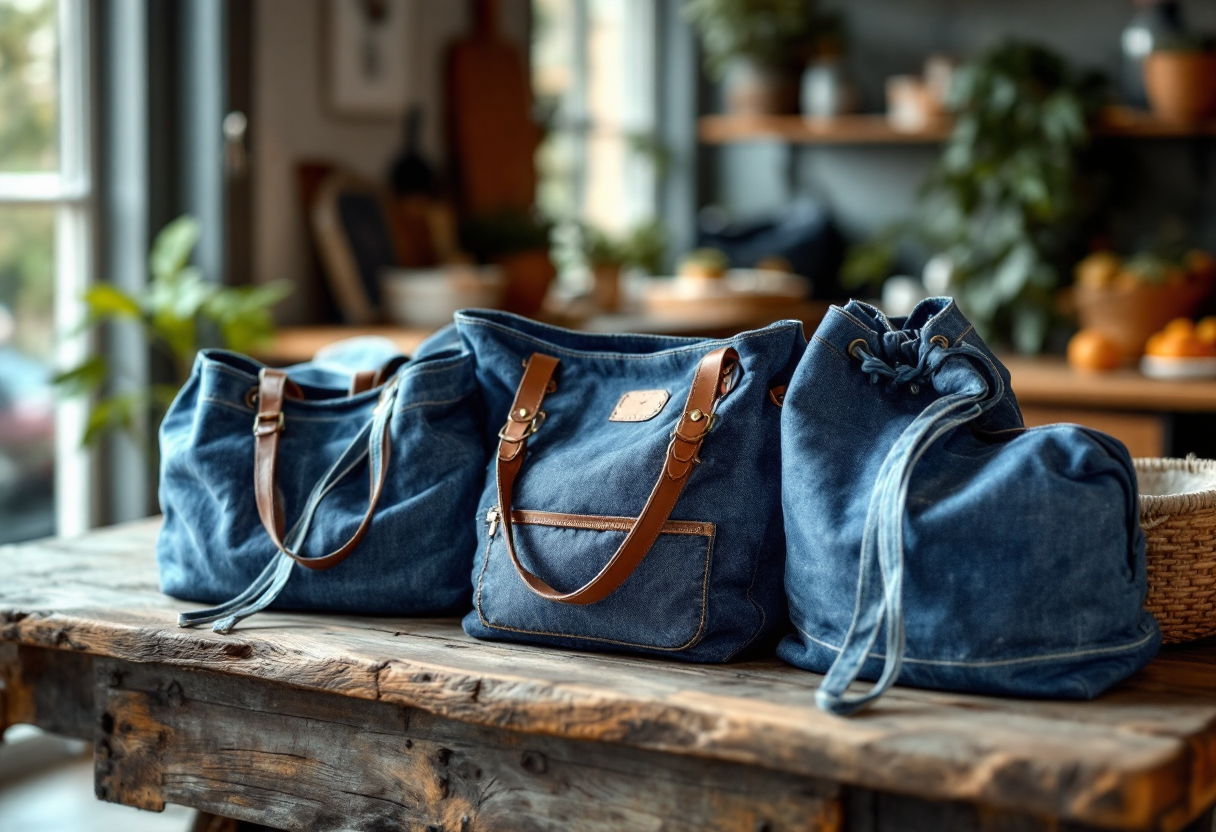 Borsa in denim trendy per l'estate 2023