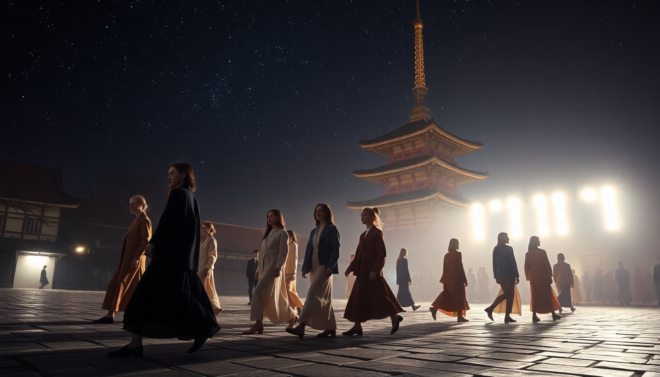 Dior presenta una collezione autunnale che unisce eleganza francese e tradizione giapponese