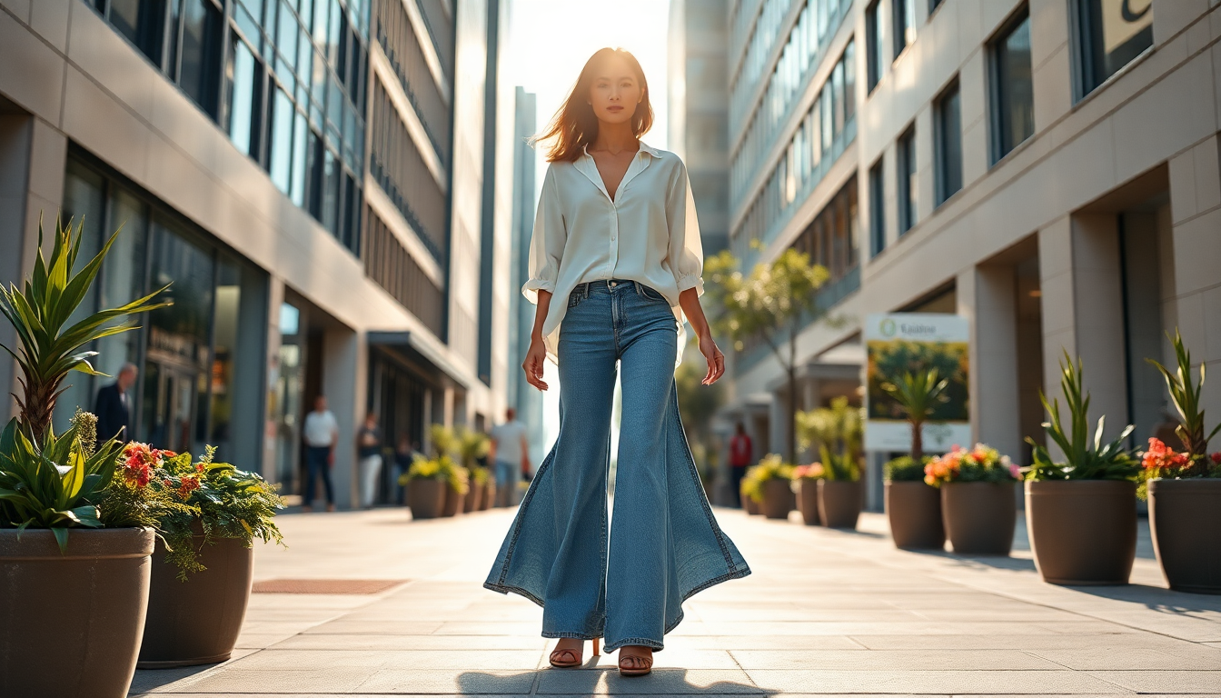 Jeans palazzo: come indossarli per un look impeccabile