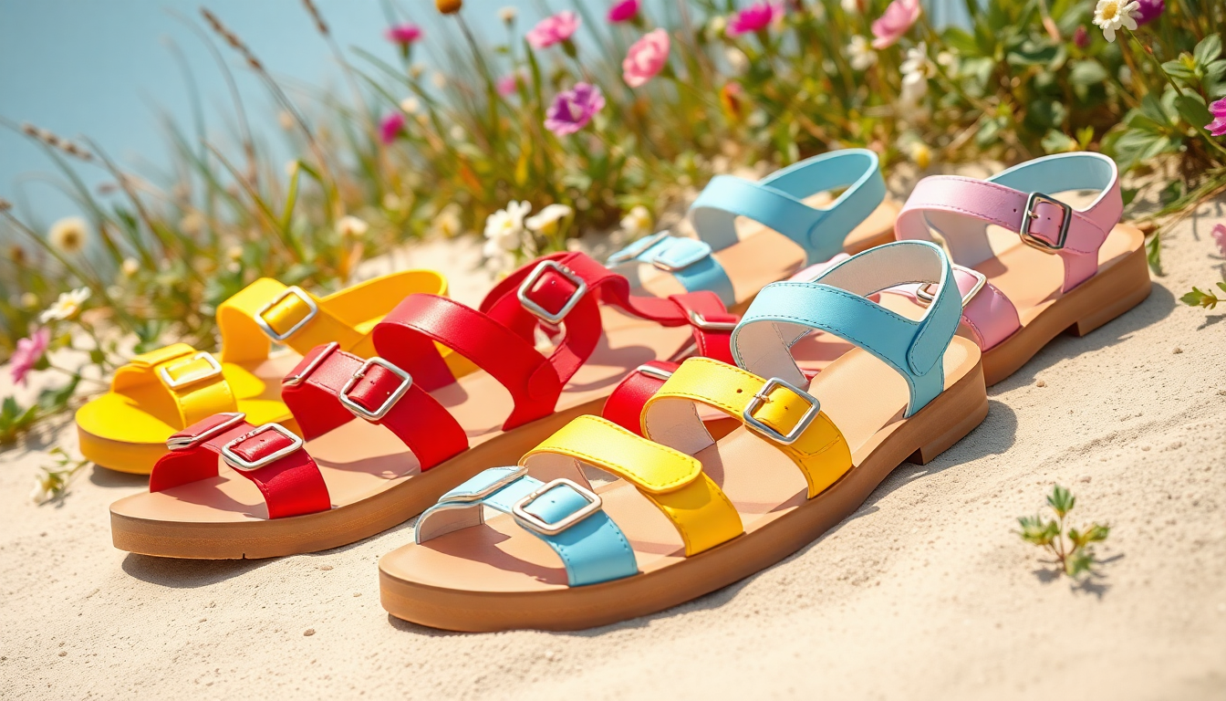 Scopri i sandali colorati che dominano la moda primavera estate 2025