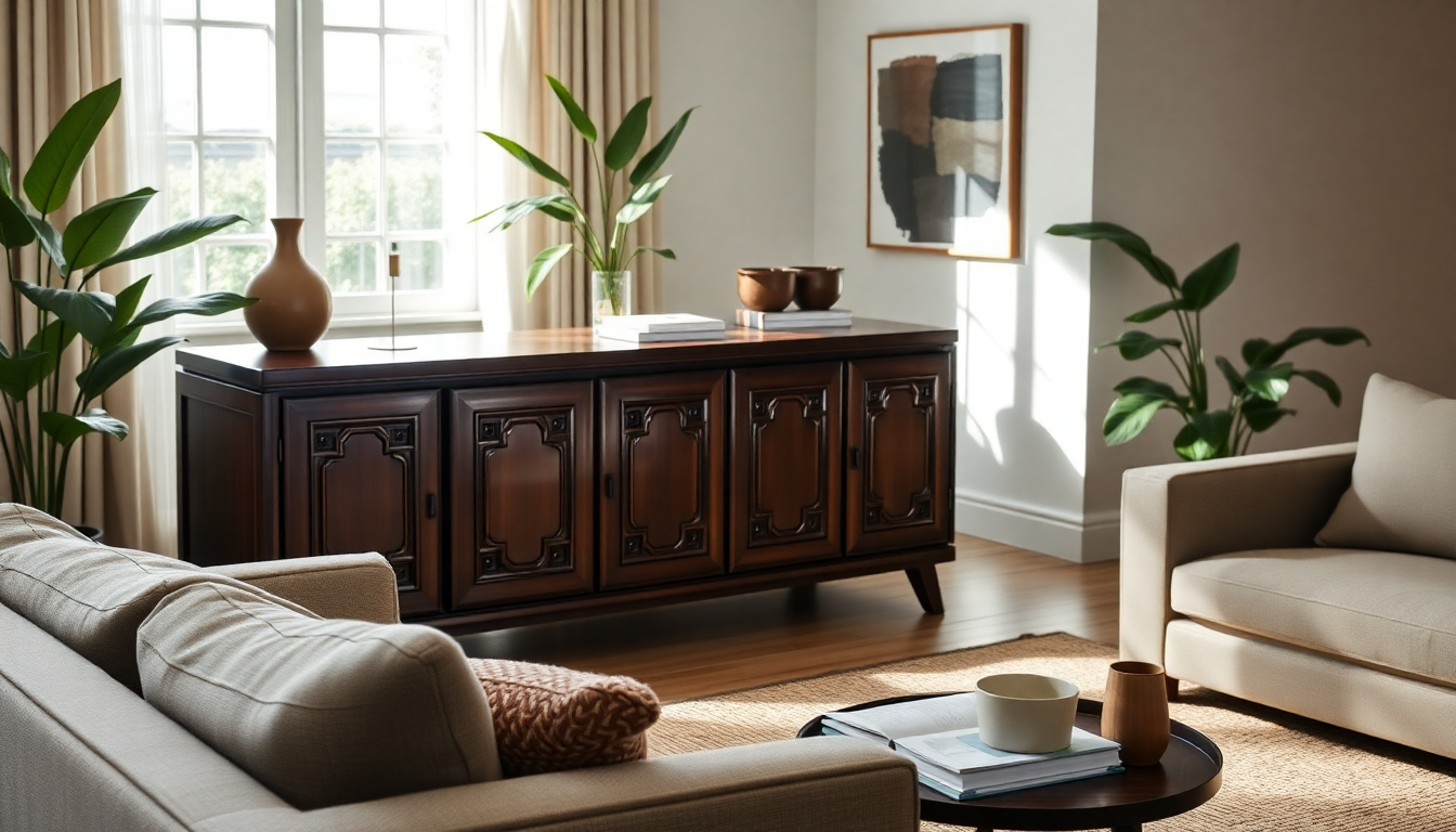 Scopri la credenza Kerala: eleganza e funzionalità per il tuo soggiorno