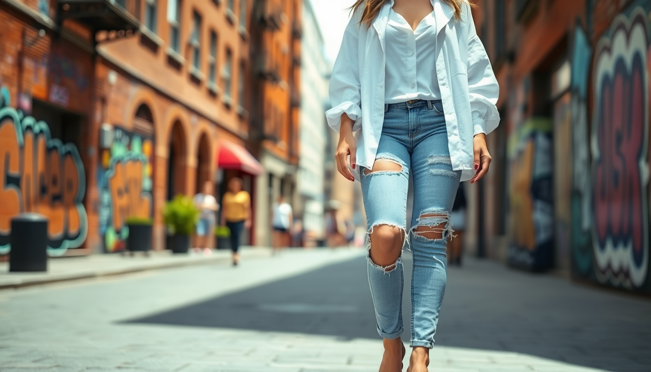 Jeans strappati: il trend dell’estate 2025 e come indossarli con stile