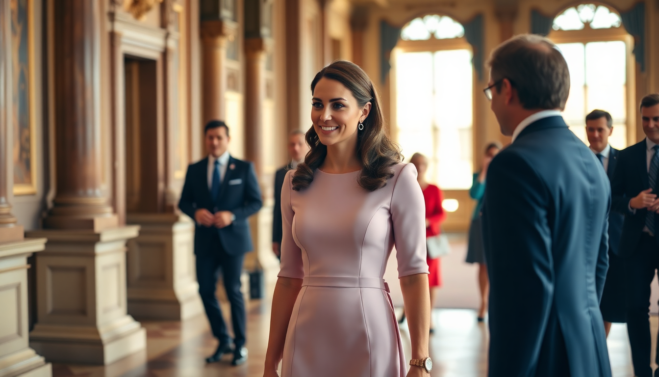 Kate Middleton e il suo abbigliamento diplomatico: un omaggio a Dior