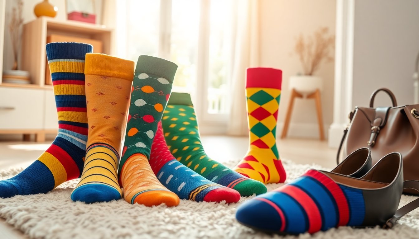 Calzini colorati: il trend moda che non puoi perderti per l’autunno 2025