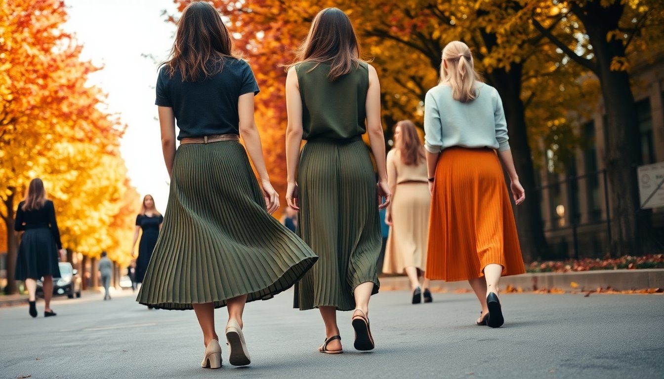 Gonne a pieghe: 5 modi eleganti per indossarle in autunno