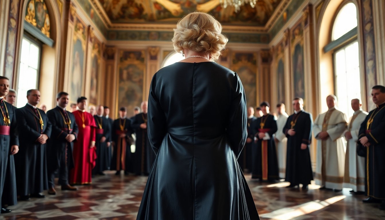 Il look di Camilla per l’incontro con Papa Leone XIV